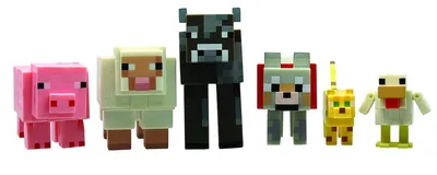 Игровой Набор фигурок животных Minecraft - 6 шт | Играландия - интернет  магазин игрушек