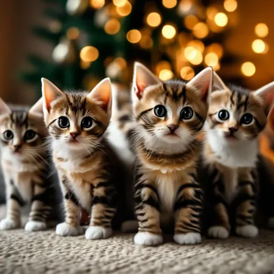 Пять маленьких котят, обои с кошками, картинки, фото 1600x1200