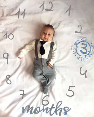 Маленькому 3 месяца | Детская фотография, Одежда для новоржденных,  Фотографии малыша