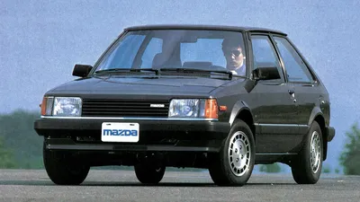 1986 Mazda 323 Small Road Car Deluxe Sport Sedan Silver Photo Vintage Print  Ad | eBay