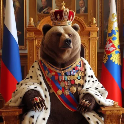 Пазл «Медведь-Россия» из 289 элементов | Собрать онлайн пазл №287490