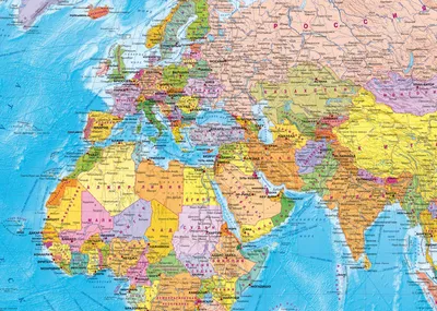 Политическая интерактивная карта мира с ламинацией 1:15,5М КН084 купить  карты мира. В магазине GLOBEN-SHOP.