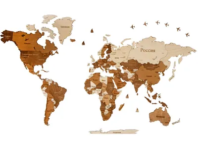 Фотообои Детская карта мира купить на стену • Эко Обои