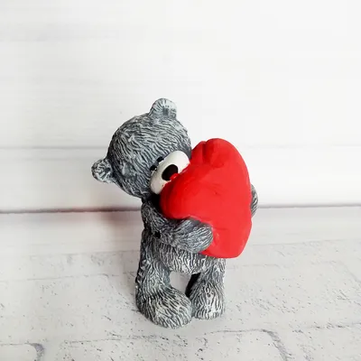 Фигурка мишка Тедди с сердцем Подарок на 8 марта Ручная работа  (ID#639241226), цена: 170 ₴, купить на Prom.ua