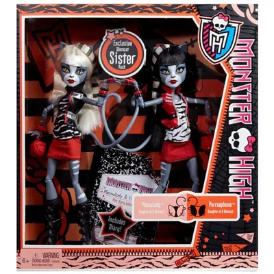 Игровая кукла - Пурсефона и Мяулодия Группа поддержки куклы Monster High  Монстер Хай купить в Шопике | Самара - 362874