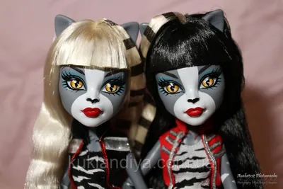 Игровая кукла - Мяулодия и Пурсефона базовые парой кукла Monster High  Монстер Хай купить в Шопике | Самара - 256428