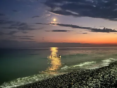 Черное море ночью - 71 фото