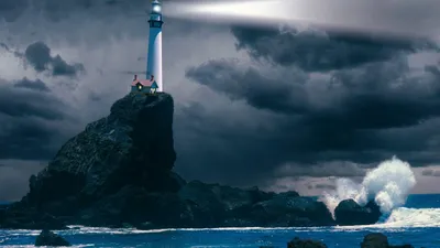 Видео: Сила стихии — гигантские волны во время шторма в открытом море