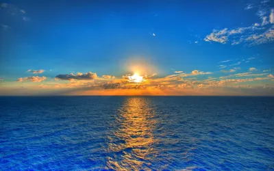 Фон рабочего стола где видно море, небо, закат, горизонт, лучи солнца,  вечер, красиво, заставки, Sea, sky, sunset, horizon, rays of the sun,  evening, beautiful, screensaver