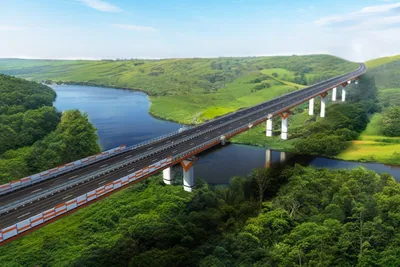 Завершился самый протяженный этап надвижки пролетного строения нового  Зейского моста - ГК Бамтоннельстрой-Мост