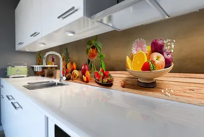 Картина на кухню \"Натюрморт с фруктами и свечой\"
