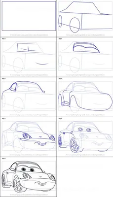 Как нарисовать машину поэтапно: пошаговая инструкция для начинающих | Кир  Ященко | Дзен