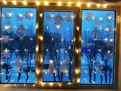 Наклейки на окна \"Новогодние\" снеговик снежинки 24x20 см по цене 205 ₽/шт.  купить в Ставрополе в интернет-магазине Леруа Мерлен