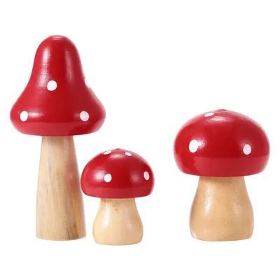 Стеклянный декор, миниатюрный гриб, фотоорнамент, искусственный гриб,  Декор, маленький гриб, Рабочий стол | AliExpress