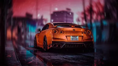orange cars digital art #car #Nissan Nissan GT-R #vehicle #1080P #wallpaper  #hdwallpaper #desktop | Nissan gtr wallpapers, Gtr r34, Gtr