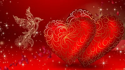 Обои День Святого Валентина, сердце, розовый, текст, графический дизайн -  картинка на рабочий стол и фото бесплатно