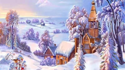 Скачать обои зима, дорога, снег, настроение, праздник, новый год, сказка,  арт, раздел новый год в разрешении 1920x1080