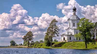 Обои Валаам Города - Православные церкви, монастыри, обои для рабочего стола,  фотографии валаам, города, - православные церкви, монастыри, часовня, река  Обои для рабочего стола, скачать обои картинки заставки на рабочий стол.