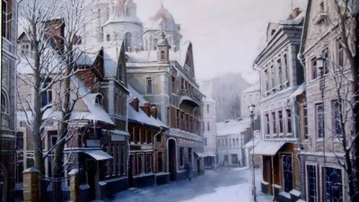 Улица зимой обои на рабочий стол - Qapper.ru