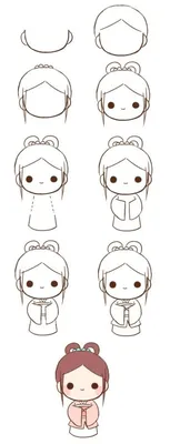 Девочки Срисовки Легкие Пошаговые (800 Рисунков) Рисунки Для Начинающих  Карандашом Простые Идеи Красивые Картинки