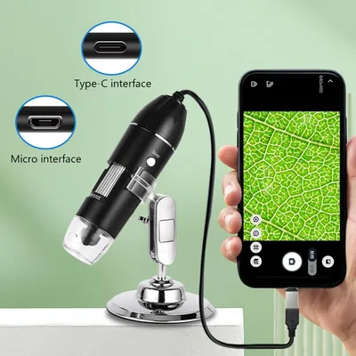 1600X Digital Microscope for Electronics Camera 3in1 Type C USB Portable  Microscope For Soldering LED Magnifier For Cell Phone - AliExpress