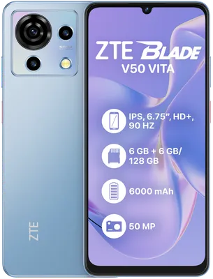 Мобильный телефон ZTE Blade V40 Vita 4/128GB Red купить | ELMIR - цена,  отзывы, характеристики
