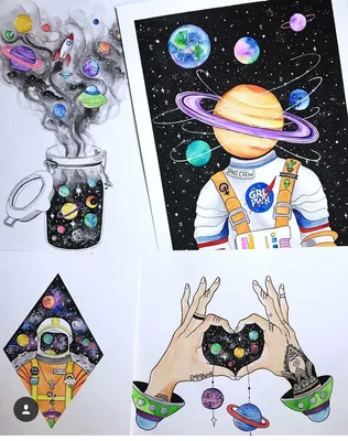 Картинки к дню космонавтики для школьников (46 фото) » Юмор, позитив и  много смешных картинок