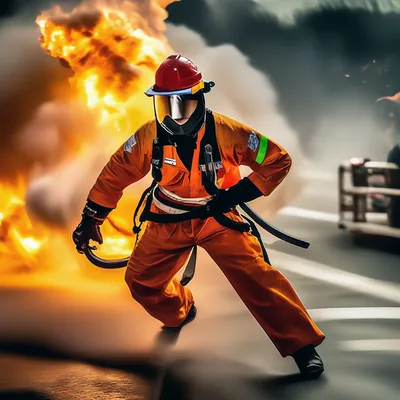 Шедевр на тему пожарная безопасность» — создано в Шедевруме