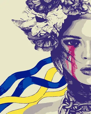 Картина на украинскую тематику Картины из янтаря вы можете приобрести в  нашем интернет магазине Yantar.ua
