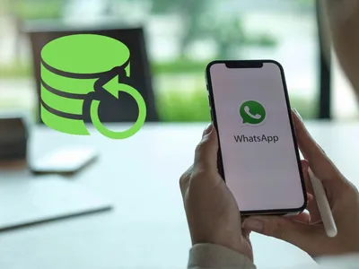 Whatsapp logo messenger icon realistic social Vector Image