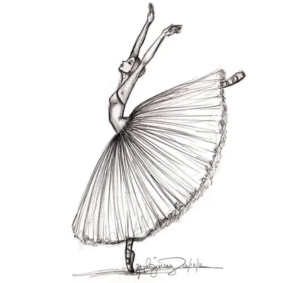 Фотообои 🌟 Балерина рисунок ([%SKU%]): купить по приятной цене в Оренбурге