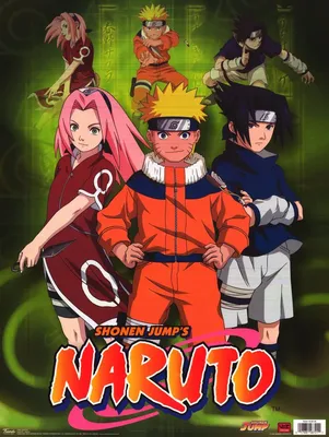 TV POSTER~Naruto Green Cast Print Shonen Jump Ninja Viz Manga Comics Jap.  Anime~ | eBay