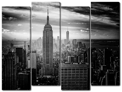 Черно-белое Фото Нью-Йорка Зданий, США. Фотография, картинки, изображения и  сток-фотография без роялти. Image 49524688