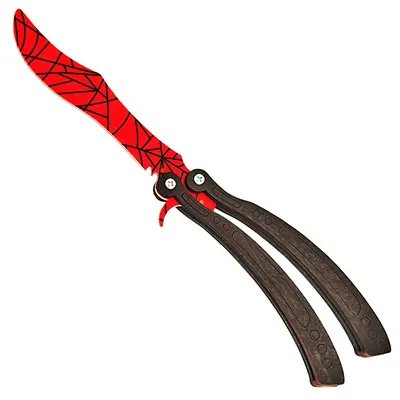 Нож бабочка CS GO Кровавая паутина CS GO 25,5 см – купить в  интернет-магазине в Москве, цена 280.00 ₽ - Рос-Арт