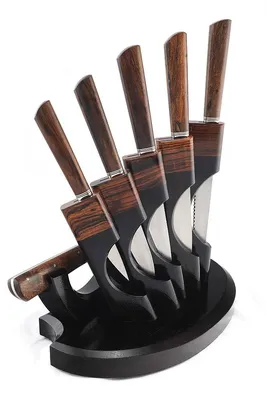Подставка для ножей из массива натурального дерева в интернет-магазине  Ярмарка Мастеров по цене 5355 ₽ – RPHY0RU | Кухонные ножи, Липецк -  доставка по России