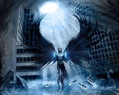 Ангел превращается в падшего ангела» — создано в Шедевруме
