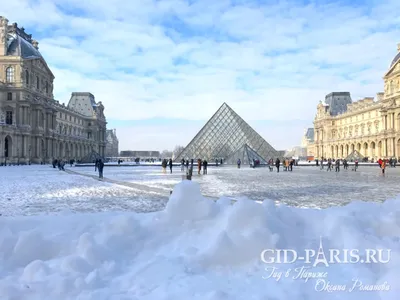 авторская картина \"Зима в Париже\"