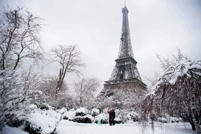 Собирать пазлы онлайн - Зима в Париже