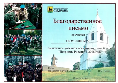 Проект «Патриоты России» – тема научной статьи по наукам об образовании  читайте бесплатно текст научно-исследовательской работы в электронной  библиотеке КиберЛенинка