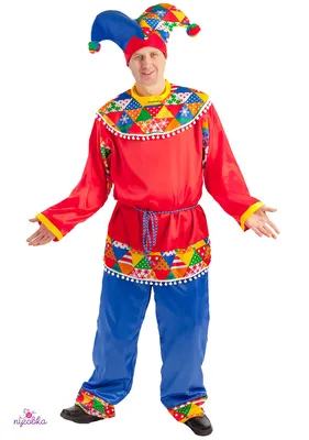 Карнавальный костюм взрослый Петрушка купить по выгодной цене в интернет  магазине Хлопушка. ру.