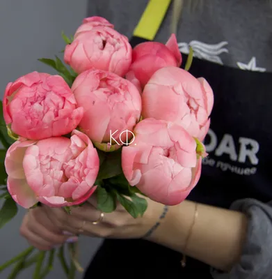 Красивые букеты цветов пионы и розы - 74 фото