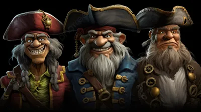 изображение из шести символов, как пираты, картинки мультяшных пиратов,  мультфильм фон картинки и Фото для бесплатной загрузки