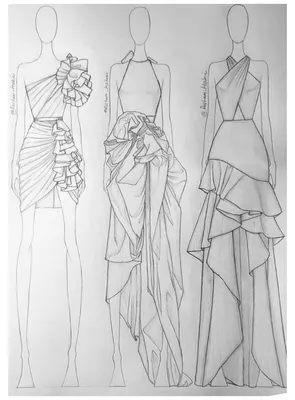 Красивые платья рисунки карандашом для начинающих легкие и красивые (49  фото) » рисунки для срисовки на Газ-квас.ком