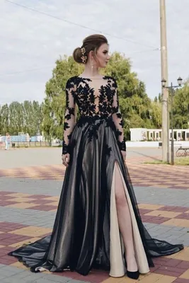 Платье на выпускной артикул 218537 цвет черный👗 напрокат 3 000 ₽ ⭐ купить  14 000 ₽ в Москве