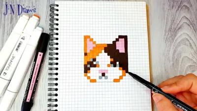 Рисунок мордочки кошки по клеточкам (44 фото) » рисунки для срисовки на  Газ-квас.ком