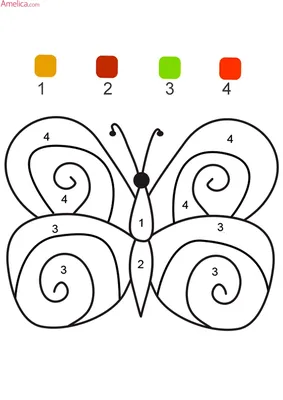 Раскраски по номерам схемы | Раскраска по номерам, Раскраски, Занятия по  математике для дошкольников