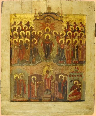 Икона Покрова Божией Матери 18-го века