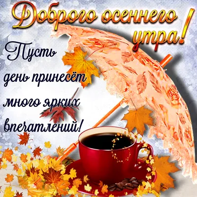 Душевная открытка \"Доброго прекрасного осеннего утра!\" • Аудио от Путина,  голосовые, музыкальные