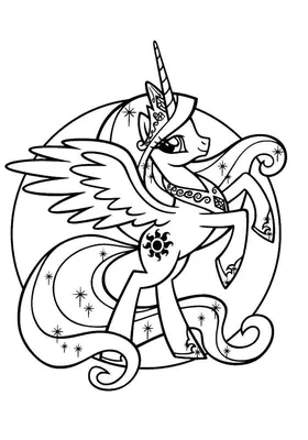 Принцесса пони Принцесса Селестии Луна Радуга Дэш, принцесса-единорог,  лошадь, млекопитающее, позвоночное животное png | Klipartz