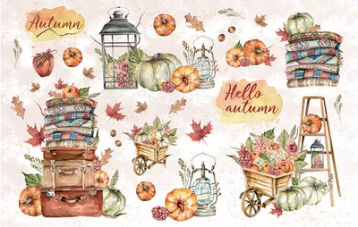 Иллюстрация Привет, осень! в стиле 2d, декоративный, детский |